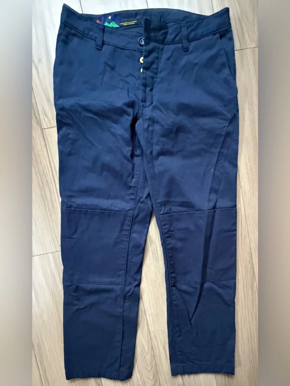 Askov Finlayson Double Knee Explorer Pants Japanese Canvas Size 33X28 Button Fly